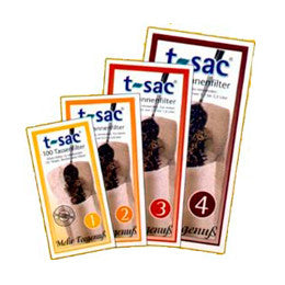 T-Sac filters are disposable, biodegradable, and perfect for making loose leaf tea just like tea bags.