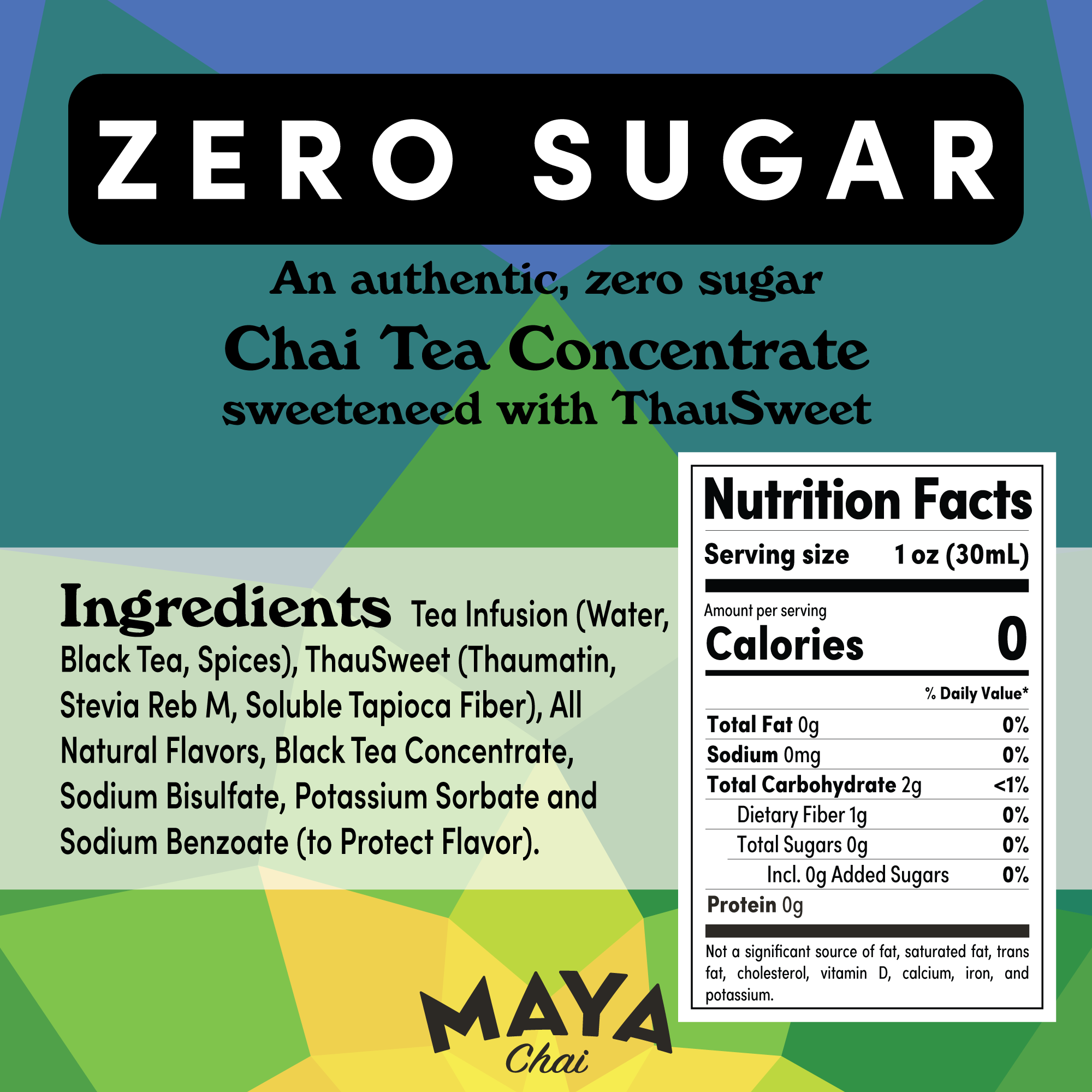 Maya Heritage Recipe Zero Sugar Chai